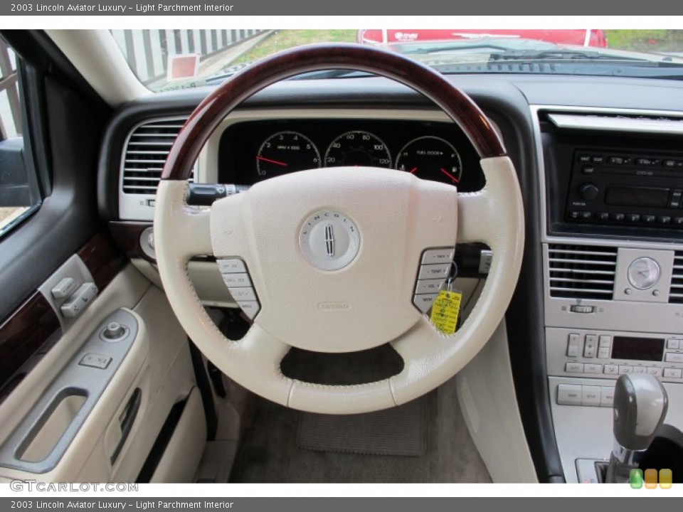 Light Parchment Interior Steering Wheel for the 2003 Lincoln Aviator Luxury #59391882