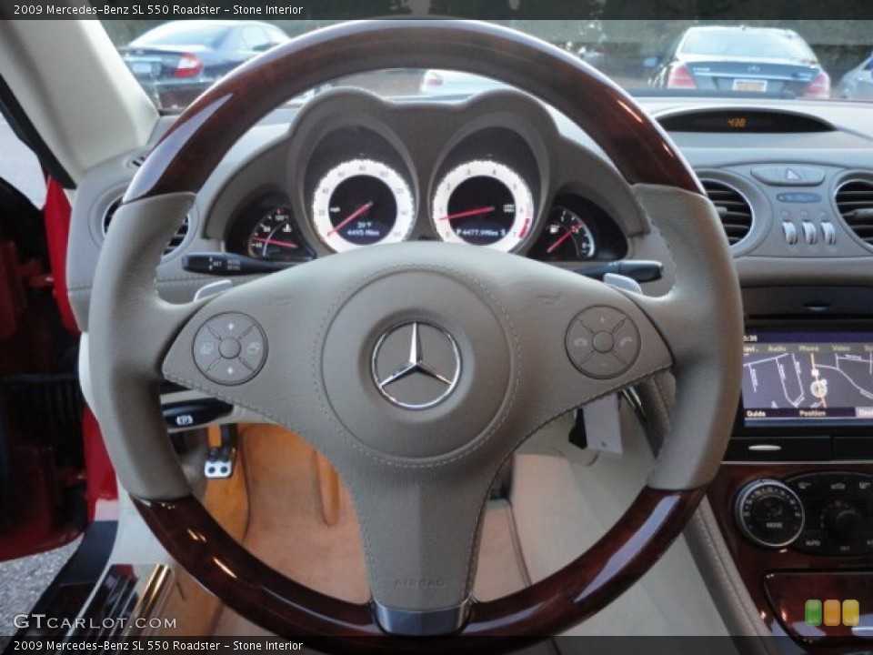 Stone Interior Steering Wheel for the 2009 Mercedes-Benz SL 550 Roadster #59393741