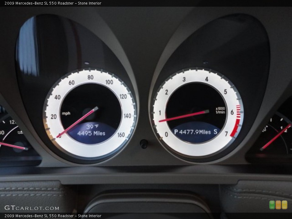 Stone Interior Gauges for the 2009 Mercedes-Benz SL 550 Roadster #59393750