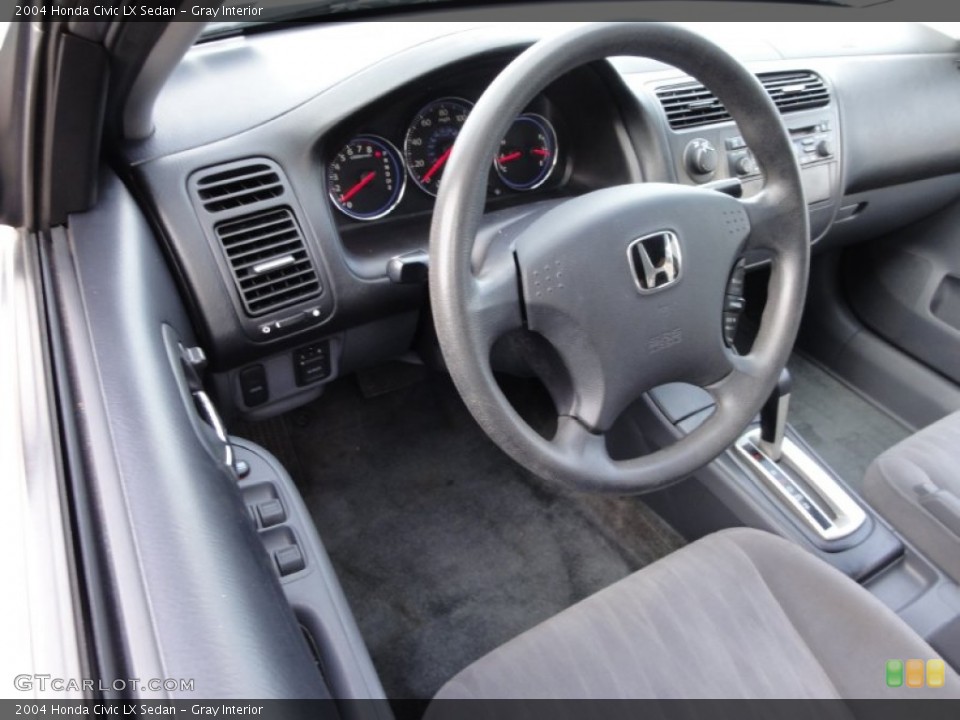 Gray Interior Photo for the 2004 Honda Civic LX Sedan #59393988