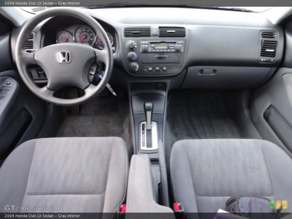 Gray Interior Dashboard for the 2004 Honda Civic LX Sedan #59394125