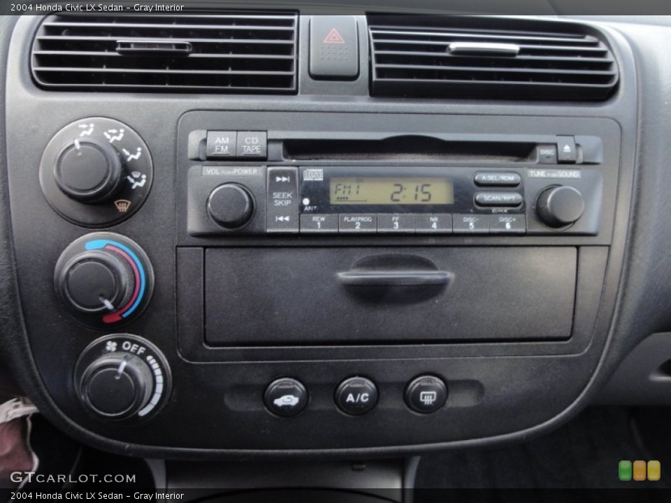 Gray Interior Controls for the 2004 Honda Civic LX Sedan #59394242