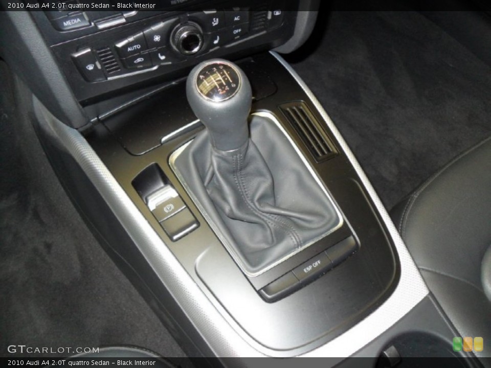 Black Interior Transmission for the 2010 Audi A4 2.0T quattro Sedan #59400285