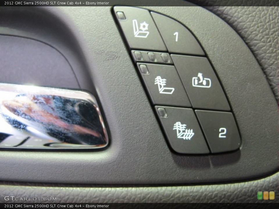 Ebony Interior Controls for the 2012 GMC Sierra 2500HD SLT Crew Cab 4x4 #59402117