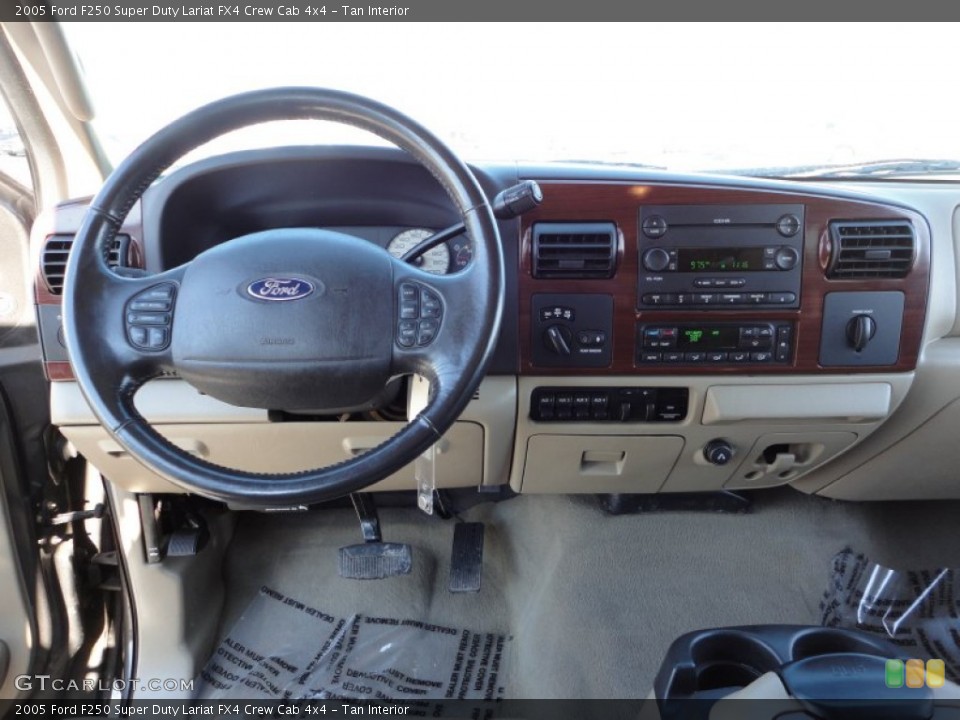 Tan Interior Dashboard for the 2005 Ford F250 Super Duty Lariat FX4 Crew Cab 4x4 #59405000