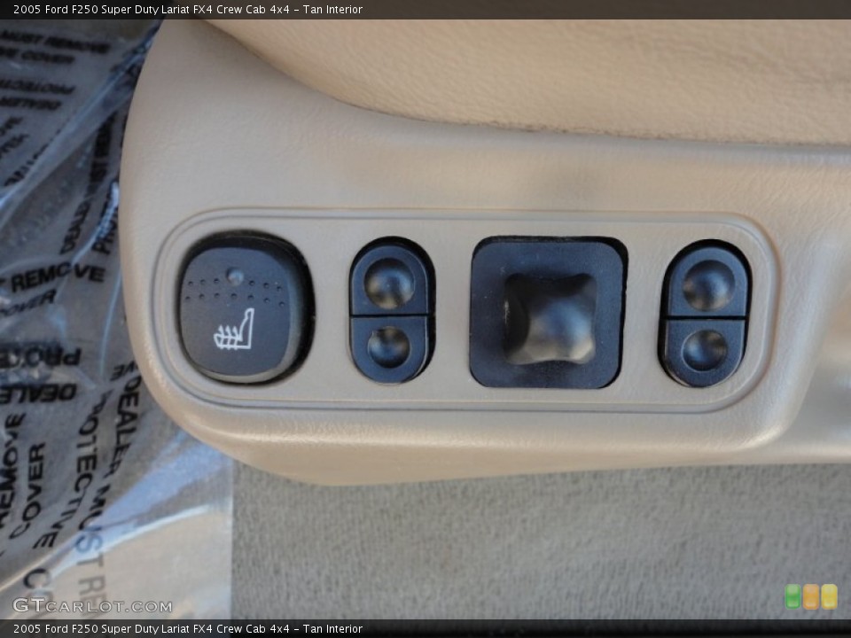 Tan Interior Controls for the 2005 Ford F250 Super Duty Lariat FX4 Crew Cab 4x4 #59405159