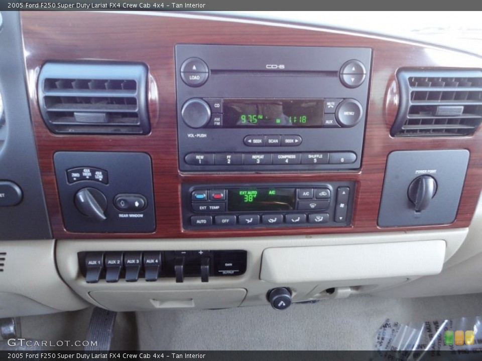 Tan Interior Controls for the 2005 Ford F250 Super Duty Lariat FX4 Crew Cab 4x4 #59405192