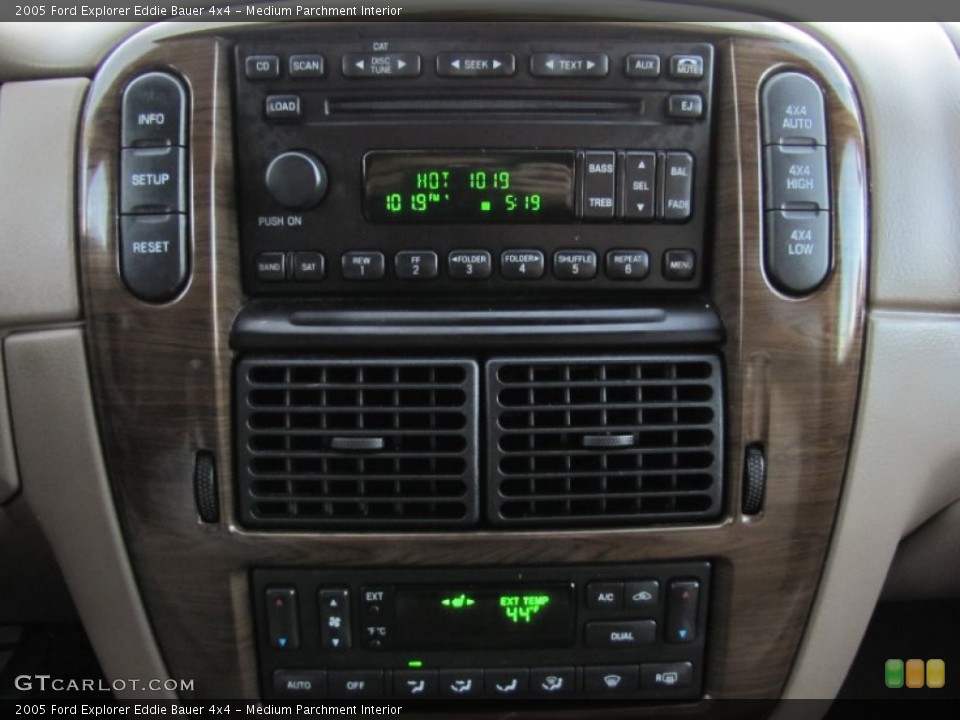 Medium Parchment Interior Controls for the 2005 Ford Explorer Eddie Bauer 4x4 #59405543