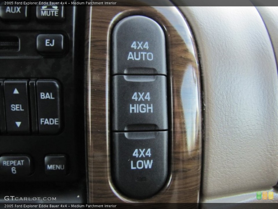 Medium Parchment Interior Controls for the 2005 Ford Explorer Eddie Bauer 4x4 #59405570