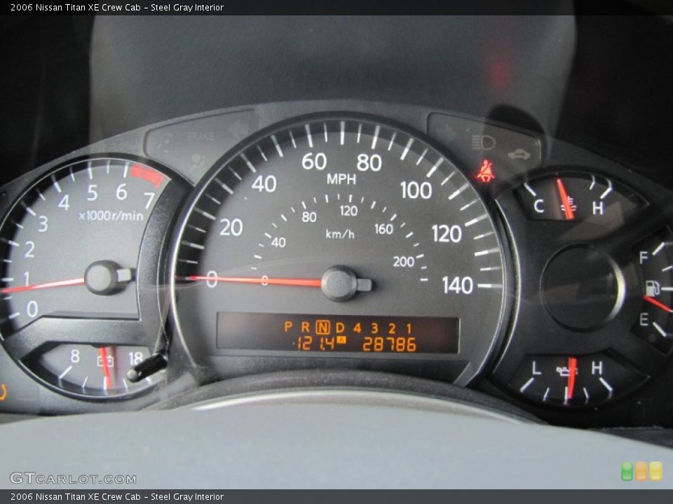 Steel Gray Interior Gauges for the 2006 Nissan Titan XE Crew Cab #59406338