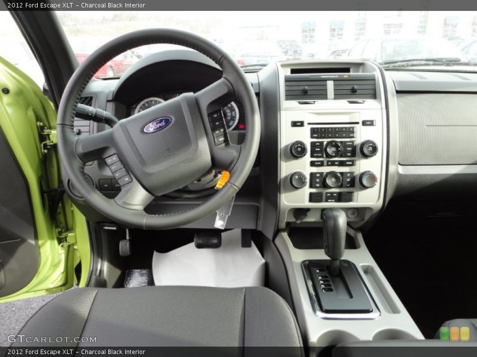 Charcoal Black Interior Dashboard for the 2012 Ford Escape XLT #59407361