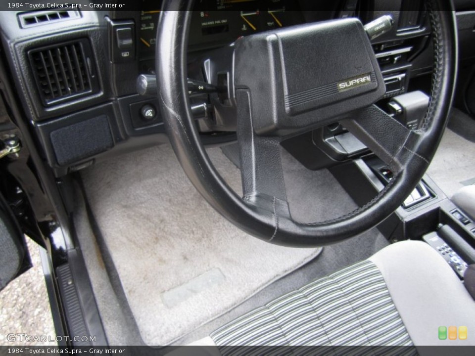 Gray Interior Steering Wheel for the 1984 Toyota Celica Supra #59407547