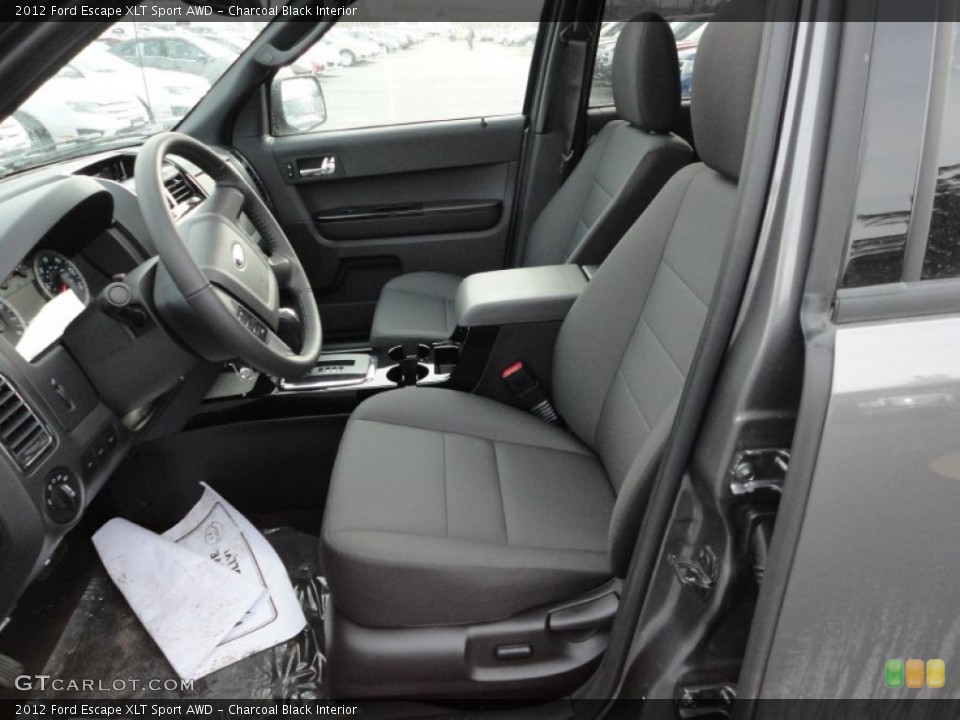 Charcoal Black Interior Photo for the 2012 Ford Escape XLT Sport AWD #59407937