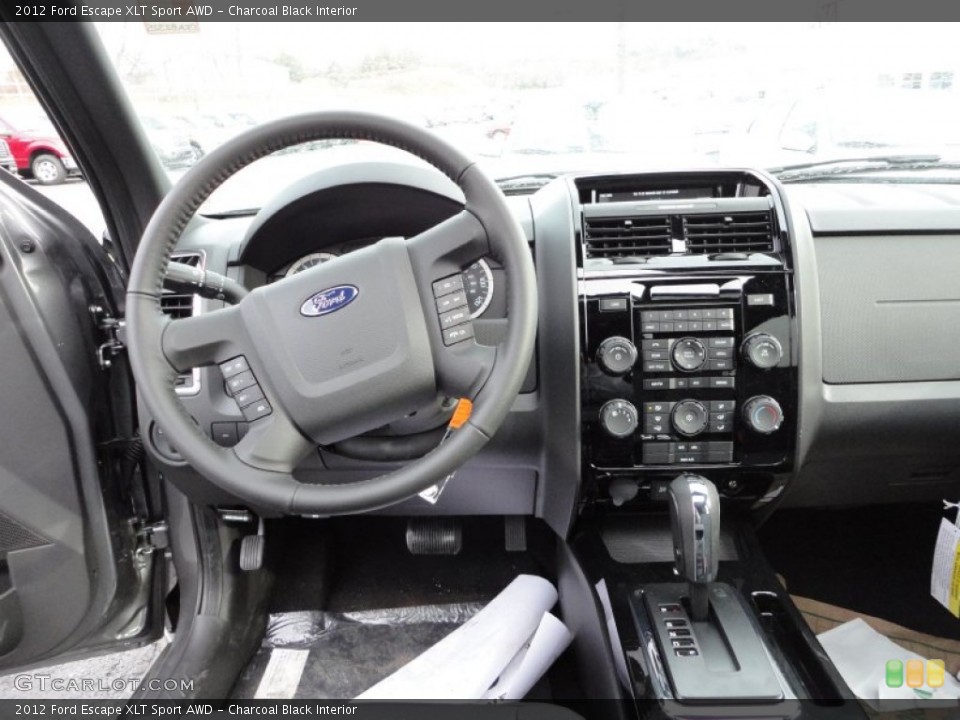 Charcoal Black Interior Dashboard for the 2012 Ford Escape XLT Sport AWD #59407955