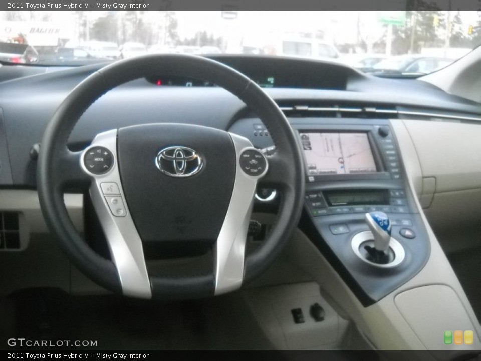 Misty Gray Interior Dashboard for the 2011 Toyota Prius Hybrid V #59408135