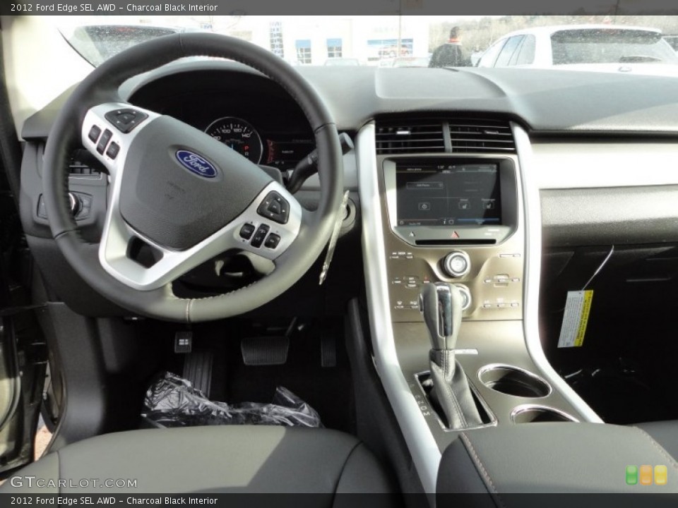 Charcoal Black Interior Dashboard for the 2012 Ford Edge SEL AWD #59408548