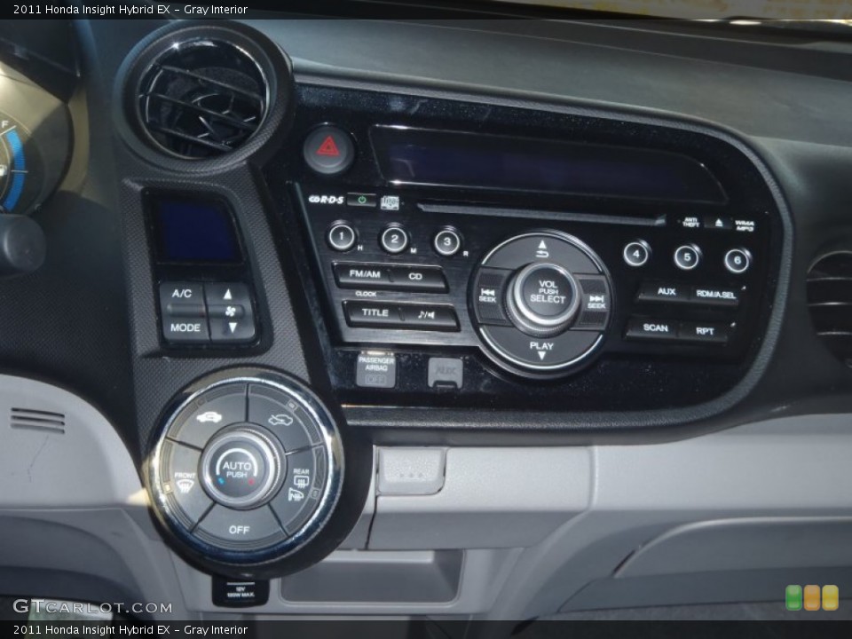Gray Interior Controls for the 2011 Honda Insight Hybrid EX #59410352
