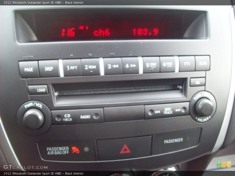 Black Interior Audio System for the 2012 Mitsubishi Outlander Sport SE 4WD #59412905
