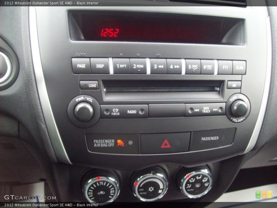 Black Interior Controls for the 2012 Mitsubishi Outlander Sport SE 4WD #59413049