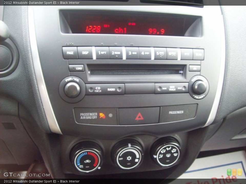 Black Interior Controls for the 2012 Mitsubishi Outlander Sport ES #59413166