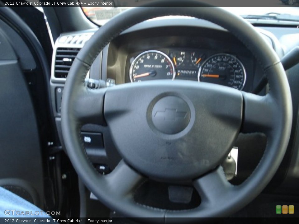 Ebony Interior Steering Wheel for the 2012 Chevrolet Colorado LT Crew Cab 4x4 #59413619