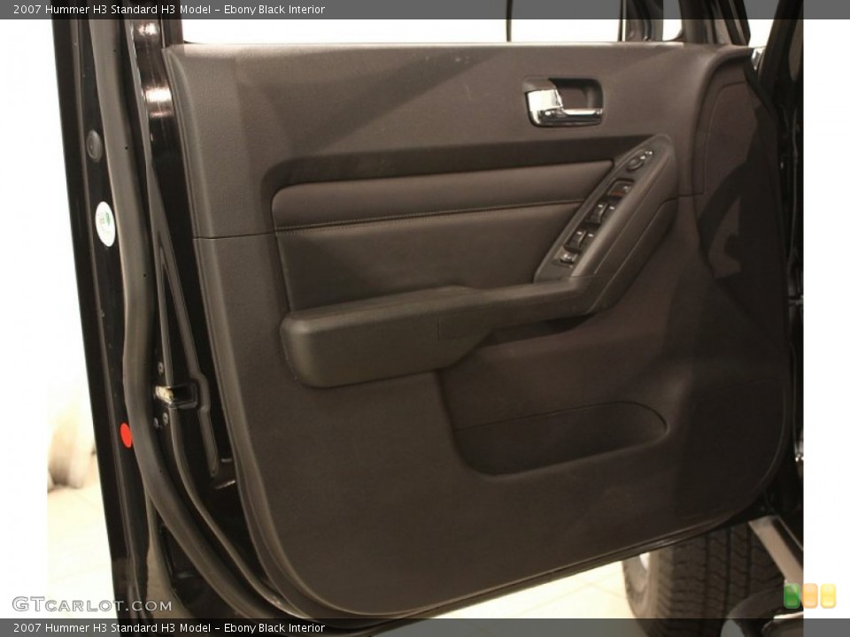 Ebony Black Interior Door Panel for the 2007 Hummer H3  #59417300