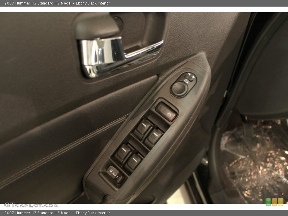 Ebony Black Interior Controls for the 2007 Hummer H3  #59417309