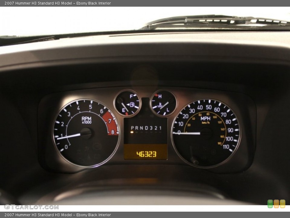 Ebony Black Interior Gauges for the 2007 Hummer H3  #59417351