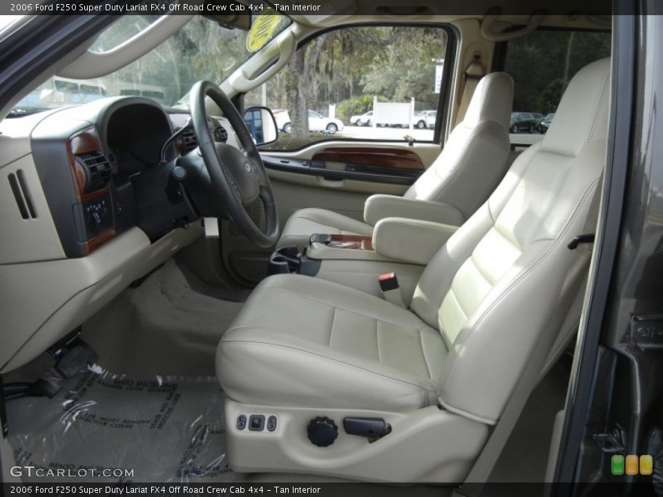 Tan Interior Photo for the 2006 Ford F250 Super Duty Lariat FX4 Off Road Crew Cab 4x4 #59417468