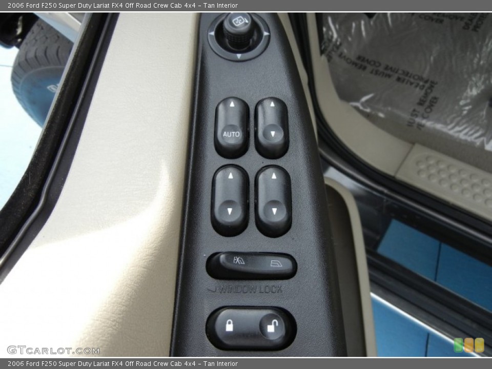 Tan Interior Controls for the 2006 Ford F250 Super Duty Lariat FX4 Off Road Crew Cab 4x4 #59417495
