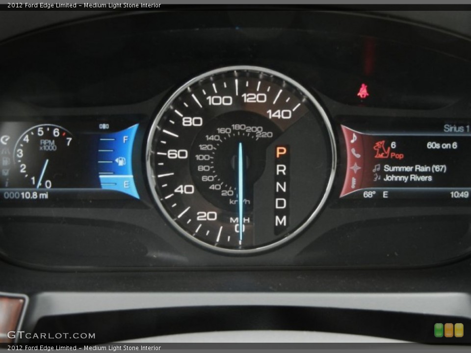 Medium Light Stone Interior Gauges for the 2012 Ford Edge Limited #59418140