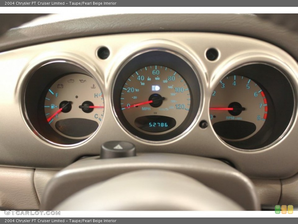 Taupe/Pearl Beige Interior Gauges for the 2004 Chrysler PT Cruiser Limited #59418500
