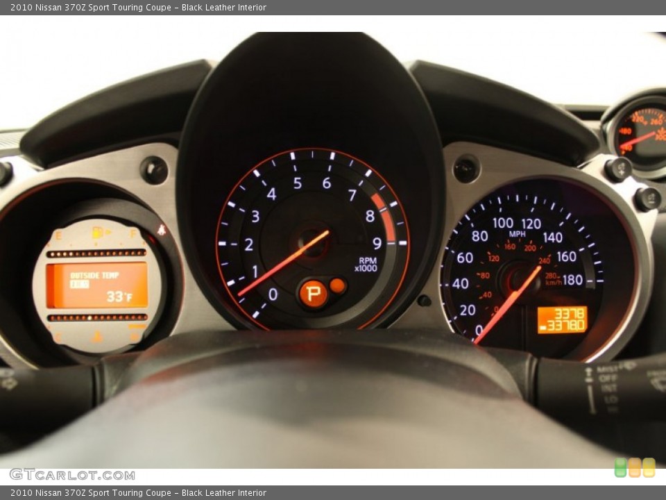 Black Leather Interior Gauges for the 2010 Nissan 370Z Sport Touring Coupe #59418683