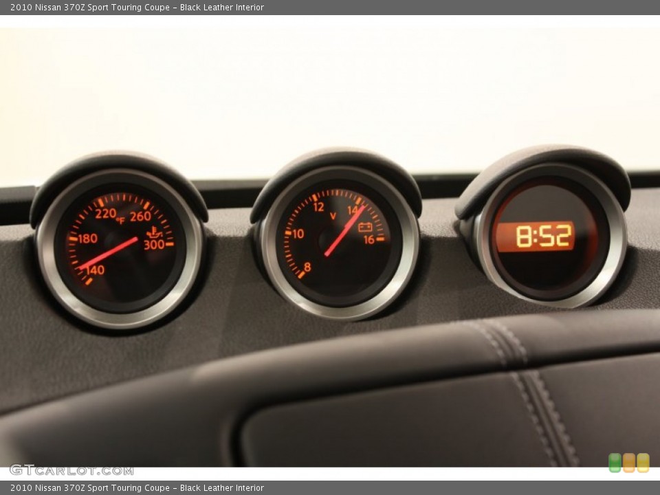 Black Leather Interior Gauges for the 2010 Nissan 370Z Sport Touring Coupe #59418689