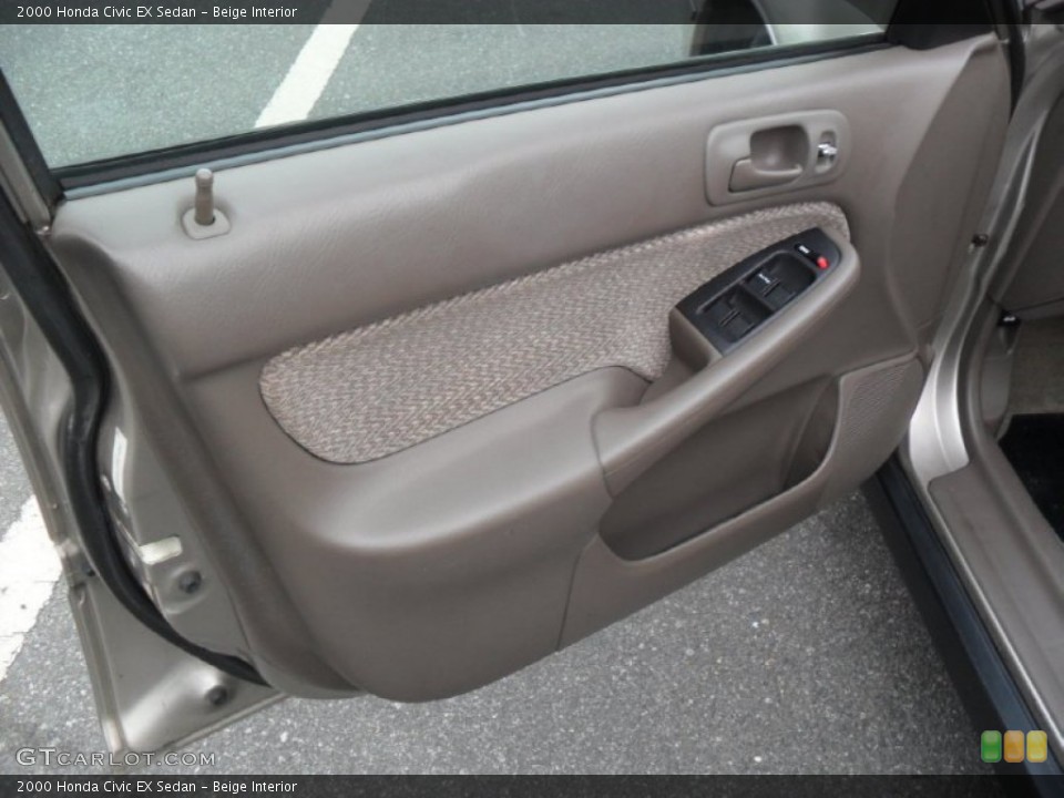 Beige Interior Door Panel for the 2000 Honda Civic EX Sedan #59419925