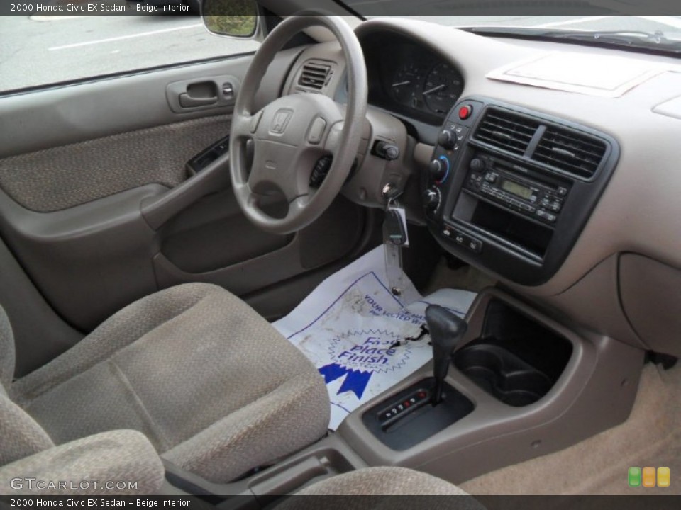 Beige Interior Photo for the 2000 Honda Civic EX Sedan #59420045