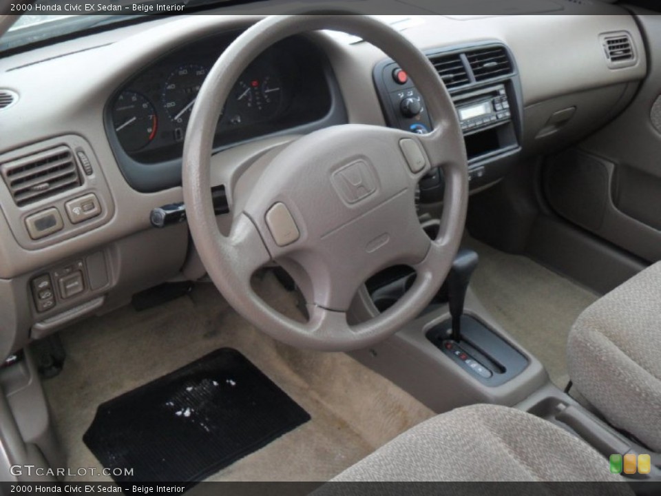 Beige Interior Photo for the 2000 Honda Civic EX Sedan #59420089