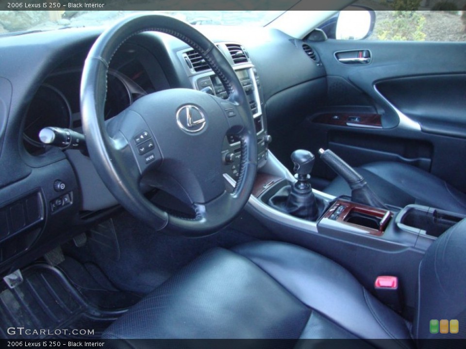 Black Interior Photo for the 2006 Lexus IS 250 #59420510