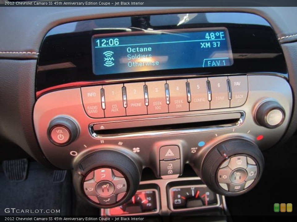 Jet Black Interior Controls for the 2012 Chevrolet Camaro SS 45th Anniversary Edition Coupe #59421995