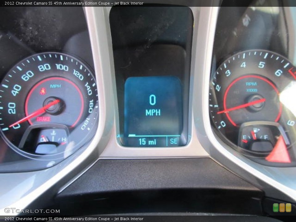Jet Black Interior Gauges for the 2012 Chevrolet Camaro SS 45th Anniversary Edition Coupe #59422022