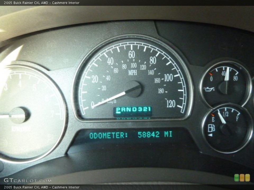 Cashmere Interior Gauges for the 2005 Buick Rainier CXL AWD #59422358