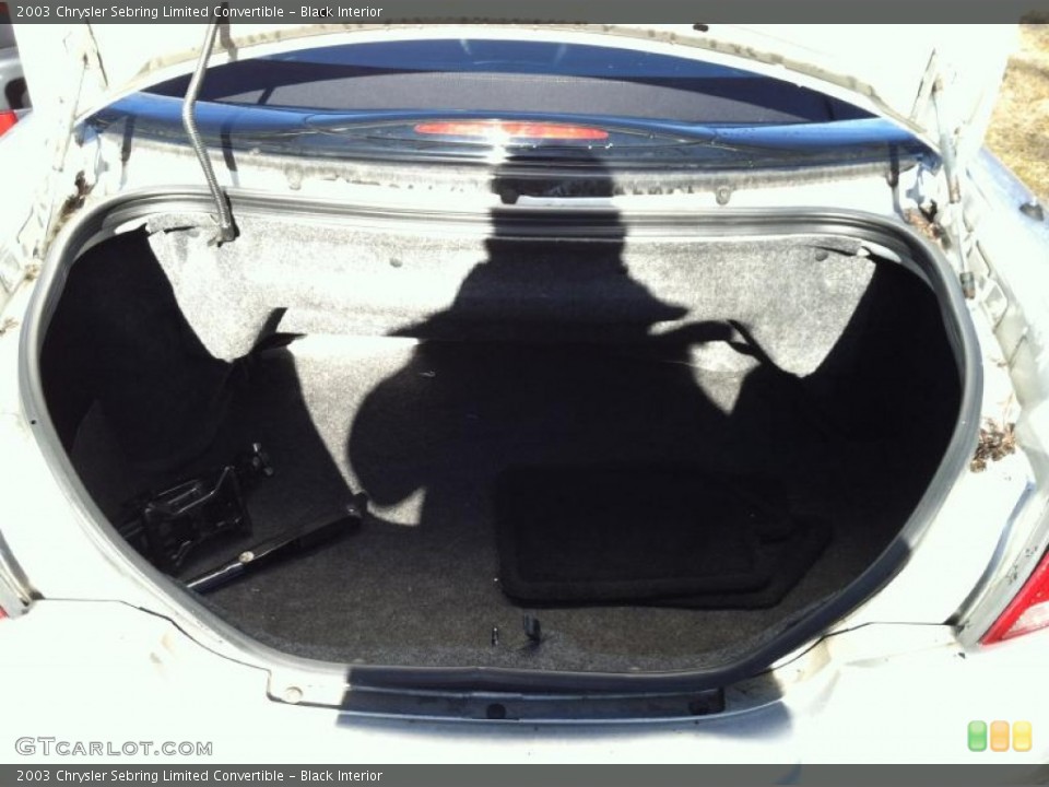 Black Interior Trunk for the 2003 Chrysler Sebring Limited Convertible #59423510