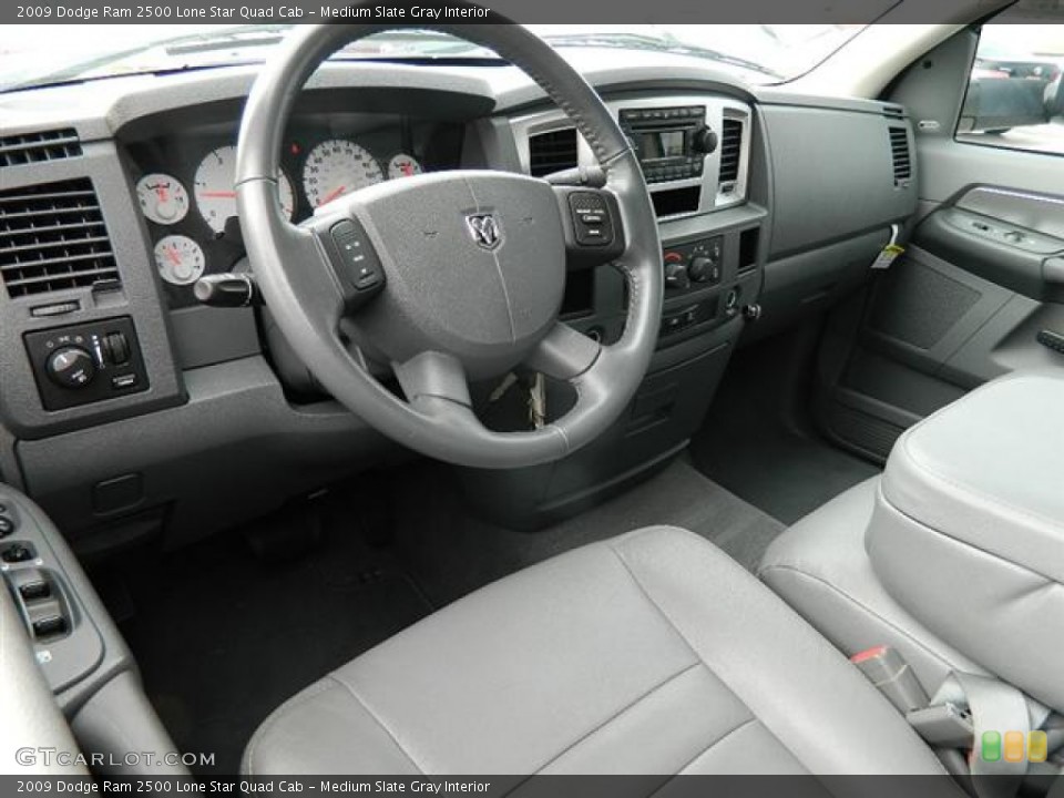 Medium Slate Gray Interior Photo for the 2009 Dodge Ram 2500 Lone Star Quad Cab #59423825