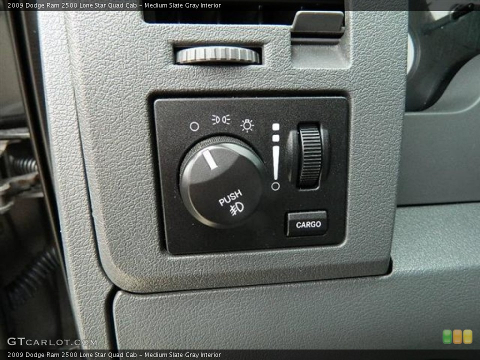 Medium Slate Gray Interior Controls for the 2009 Dodge Ram 2500 Lone Star Quad Cab #59423859