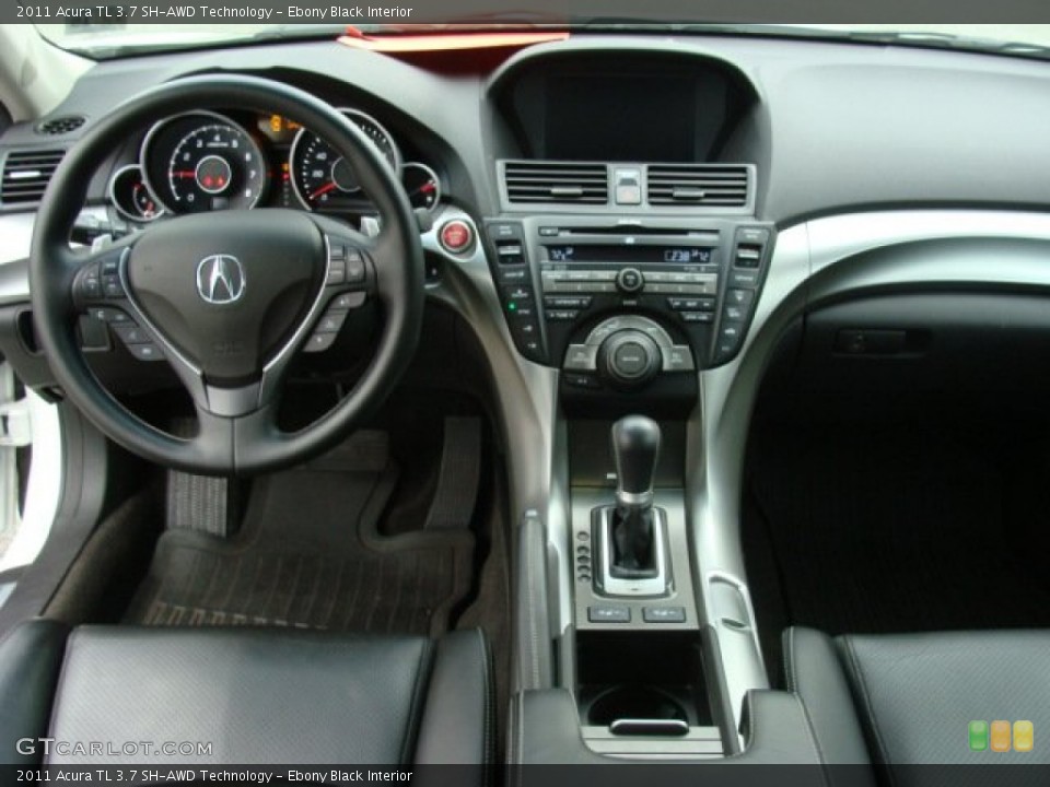 Ebony Black Interior Dashboard for the 2011 Acura TL 3.7 SH-AWD Technology #59427350