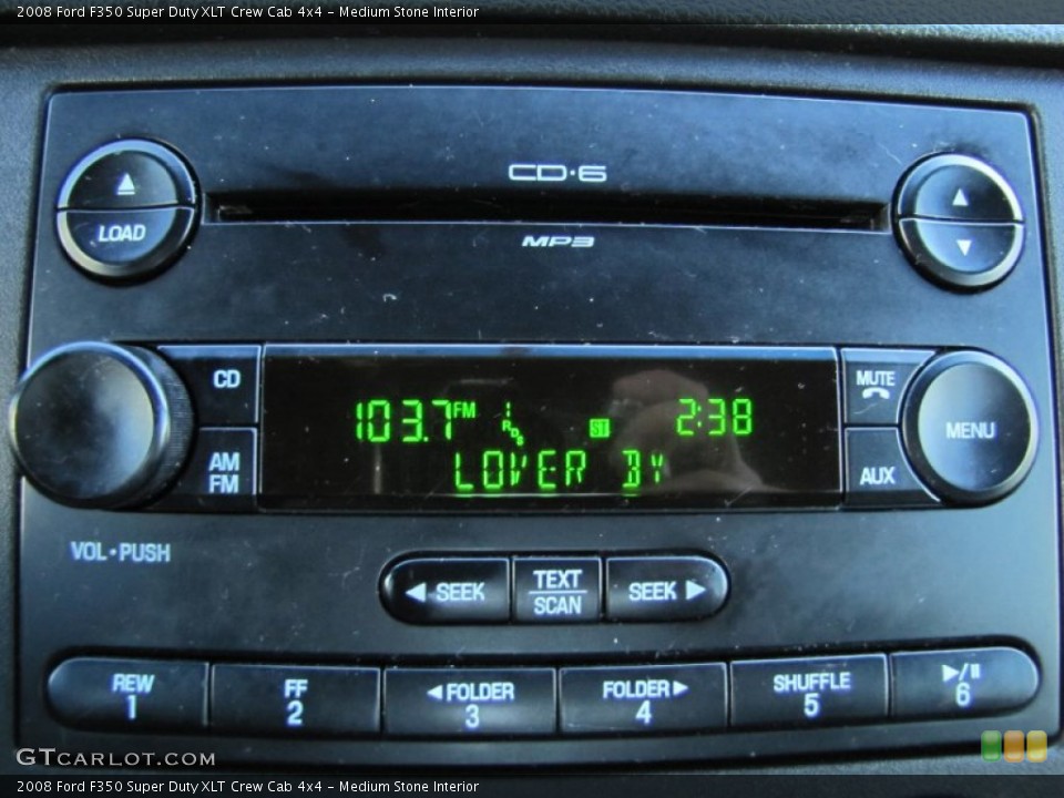 Medium Stone Interior Audio System for the 2008 Ford F350 Super Duty XLT Crew Cab 4x4 #59427542