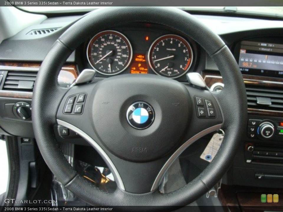 Terra Dakota Leather Interior Steering Wheel for the 2008 BMW 3 Series 335i Sedan #59429144