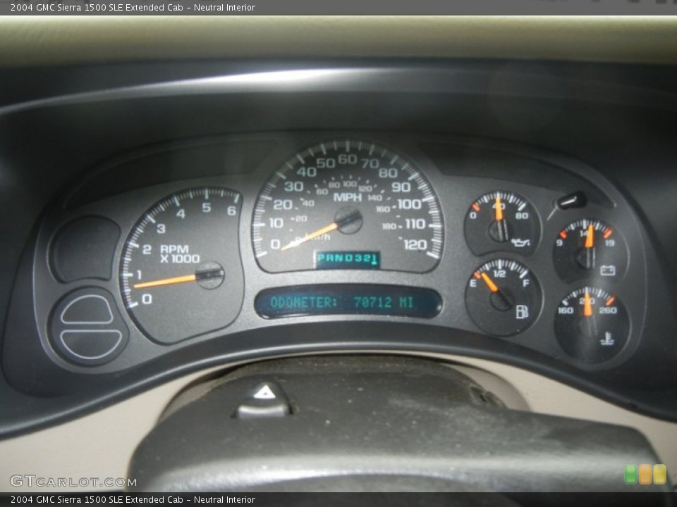 Neutral Interior Gauges for the 2004 GMC Sierra 1500 SLE Extended Cab #59429465