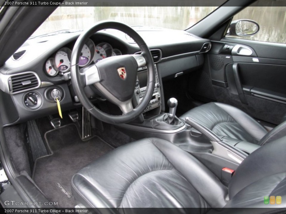 Black Interior Photo for the 2007 Porsche 911 Turbo Coupe #59429723