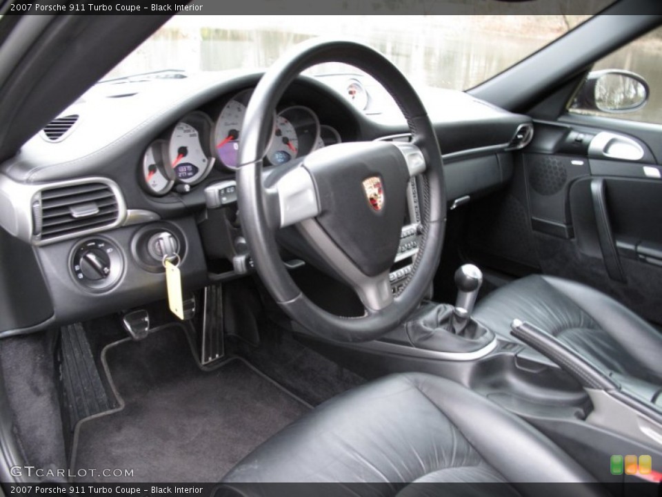 Black Interior Photo for the 2007 Porsche 911 Turbo Coupe #59429780
